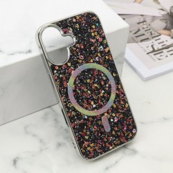 Futrola za iPhone 16 leđa Glam glow MagSafe - crna