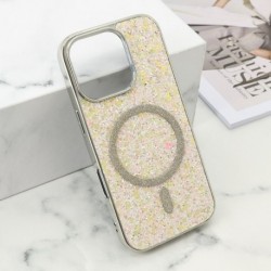 Futrola za iPhone 16 Pro leđa Glam glow MagSafe - zlatna