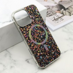 Futrola za iPhone 16 Pro Max leđa Glam glow MagSafe - crna