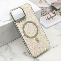 Futrola za iPhone 16 Pro Max leđa Glam glow MagSafe - zlatna