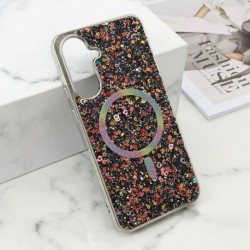 Futrola za Samsung Galaxy A36 leđa Glam glow MagSafe - crna