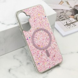 Futrola za Samsung Galaxy A36 leđa Glam glow MagSafe - roza
