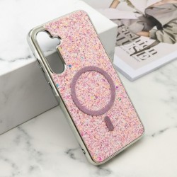 Futrola za Samsung Galaxy A55 leđa Glam glow MagSafe - roza