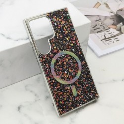 Futrola za Samsung Galaxy S24 Ultra leđa Glam glow MagSafe - crna