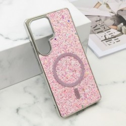 Futrola za Samsung Galaxy S25 Ultra leđa Glam glow MagSafe - roza
