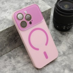 Futrola za iPhone 15 Pro leđa Pastel pop MagSafe - roza