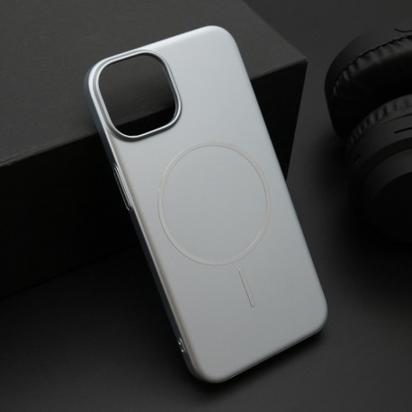 Futrola za iPhone 14 leđa Pure matte MagSafe - srebrna