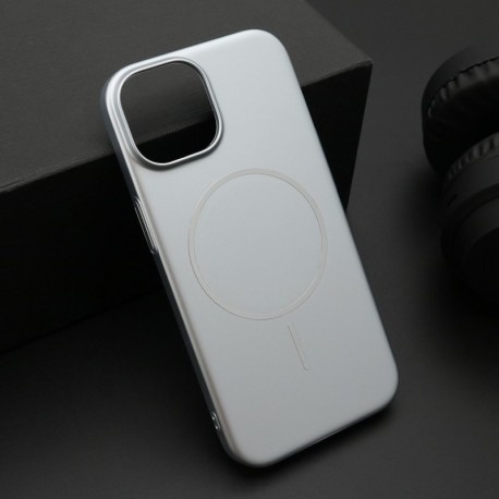 Futrola za iPhone 15 leđa Pure matte MagSafe - srebrna