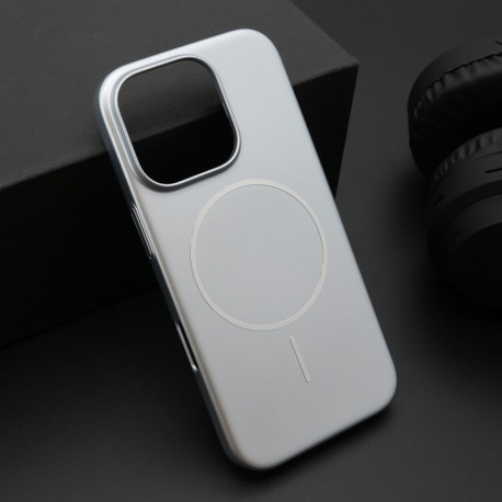 Futrola za iPhone 16 Pro leđa Pure matte MagSafe - srebrna