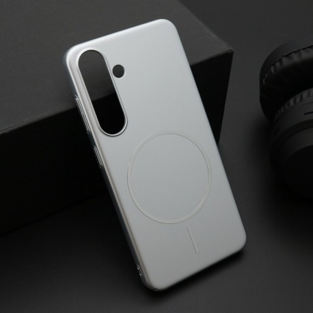 Futrola za Samsung Galaxy S24 leđa Pure matte MagSafe - srebrna