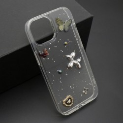 Futrola za iPhone 15 leđa Sticker - braon