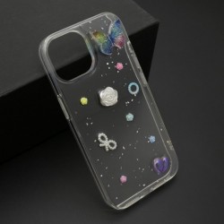Futrola za iPhone 15 leđa Sticker - siva