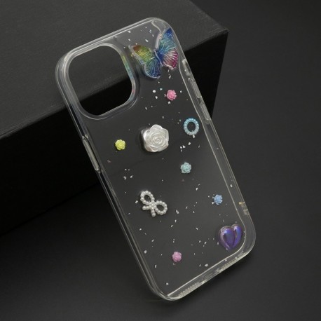 Futrola za iPhone 15 leđa Sticker - siva