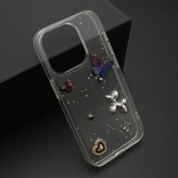 Futrola za iPhone 15 Pro leđa Sticker - braon