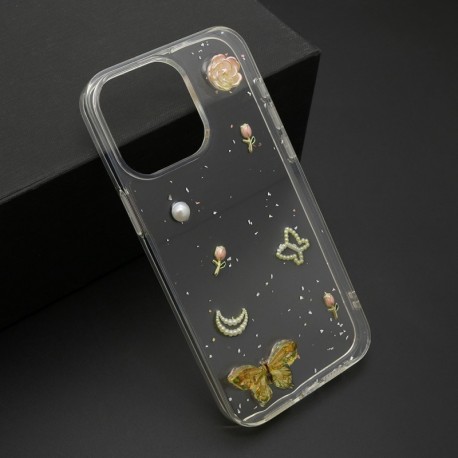 Futrola za iPhone 15 Pro Max leđa Sticker - žuta