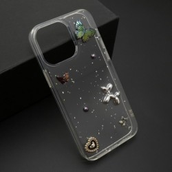 Futrola za iPhone 15 Pro Max leđa Sticker - braon