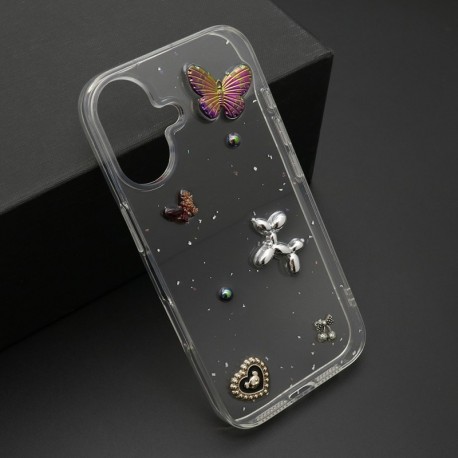Futrola za iPhone 16 leđa Sticker - braon