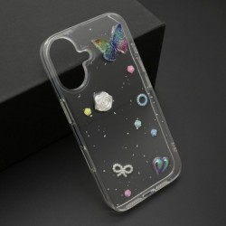 Futrola za iPhone 16 leđa Sticker - siva