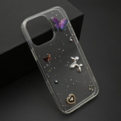 Futrola za iPhone 16 Pro Max leđa Sticker - braon