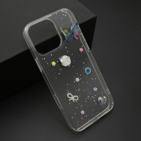 Futrola za iPhone 16 Pro Max leđa Sticker - siva