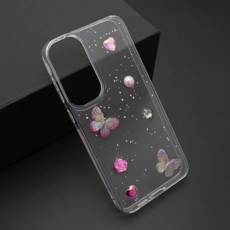 Futrola za Samsung Galaxy A55 leđa Sticker - pink