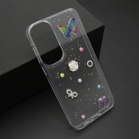 Futrola za Samsung Galaxy A55 leđa Sticker - siva