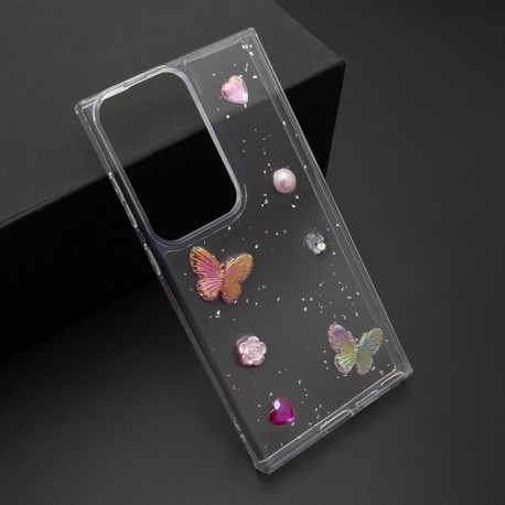 Futrola za Samsung Galaxy S24 Ultra leđa Sticker - pink