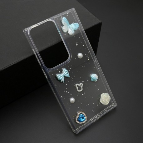 Futrola za Samsung Galaxy S24 Ultra leđa Sticker - plava