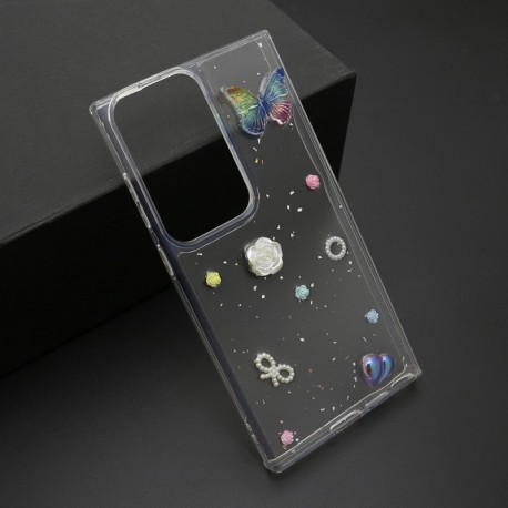 Futrola za Samsung Galaxy S24 Ultra leđa Sticker - siva