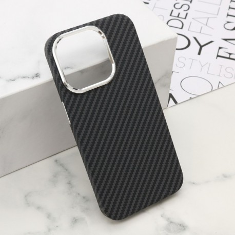 Futrola za iPhone 15 Pro leđa Urban mesh MagSafe - crno-siva