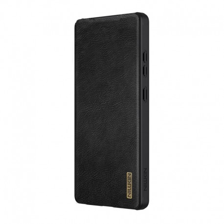 Futrola za Samsung Galaxy S25 Ultra preklop bez magneta bez prozora Nillkin Qin Pro - crna