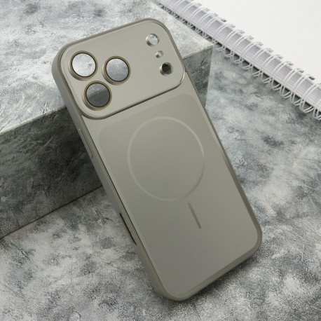 Futrola za iPhone 17 Pro Max leđa Color metal MagSafe II - srebrna