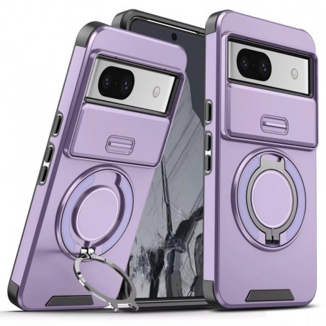 Futrola za Google Pixel 8A leđa CamShield Ring - ljubičasta