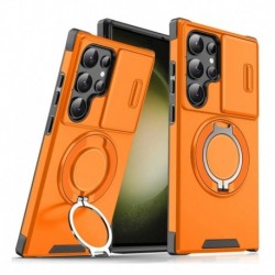 Futrola za Samsung Galaxy S23 Ultra leđa CamShield Ring - narandžasta