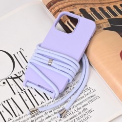 Futrola za iPhone 13 Pro leđa Crossbody - ljubičasta