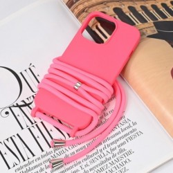 Futrola za iPhone 13 Pro leđa Crossbody - pink