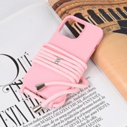 Futrola za iPhone 13 Pro leđa Crossbody - roza