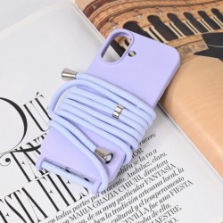 Futrola za iPhone 16 leđa Crossbody - ljubičasta