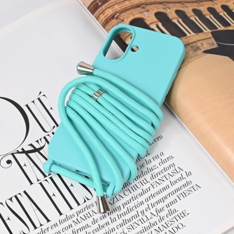 Futrola za iPhone 16 leđa Crossbody - tirkizna