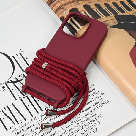 Futrola za iPhone 16 Pro leđa Crossbody - bordo