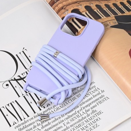 Futrola za iPhone 16 Pro leđa Crossbody - ljubičasta