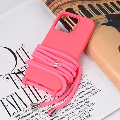 Futrola za iPhone 16 Pro leđa Crossbody - pink