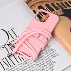 Futrola za iPhone 16 Pro leđa Crossbody - roza