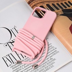 Futrola za iPhone 16 Pro Max leđa Crossbody - roza