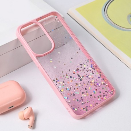 Futrola za Samsung Galaxy A36 leđa Frame glitter - roza