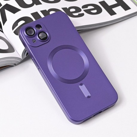 Futrola za iPhone 14 leđa MagSafe chrome - ljubičasta