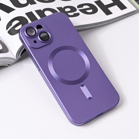Futrola za iPhone 15 leđa MagSafe chrome - ljubičasta