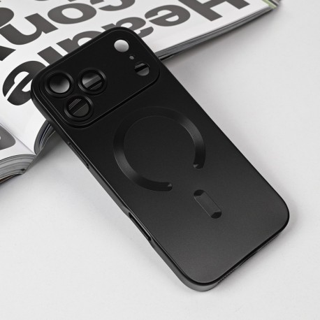 Futrola za iPhone 17 Pro Max leđa MagSafe chrome - crna