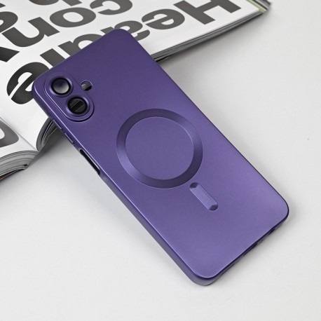 Futrola za Samsung Galaxy A07 leđa MagSafe chrome - ljubičasta