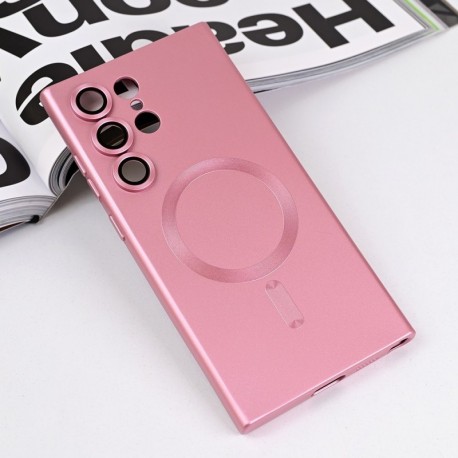 Futrola za Samsung Galaxy S24 Ultra leđa MagSafe chrome - roza
